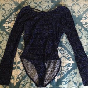Tribal long sleeve unitard large